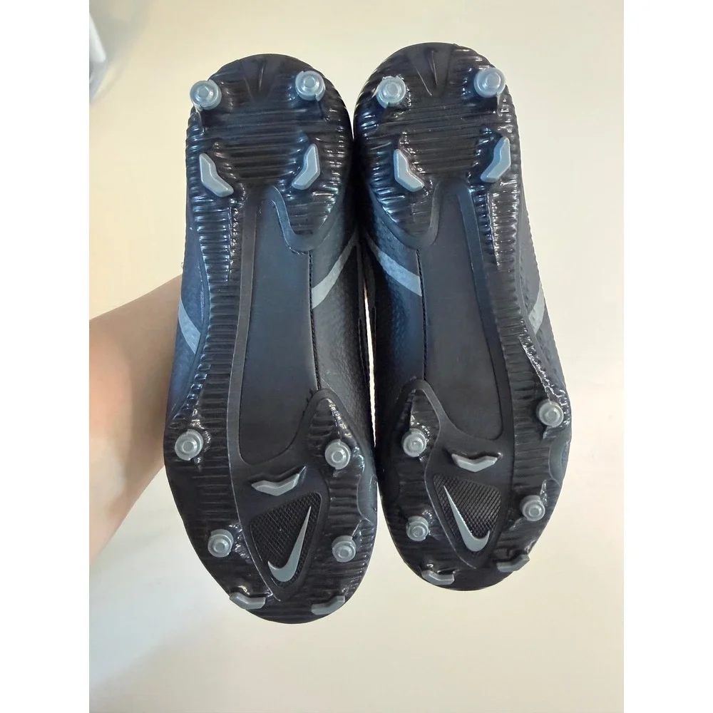 Nike Phantom GT Academy DF MG Soccer Cleats Black Blue CW6694-004 Size 4.5Y